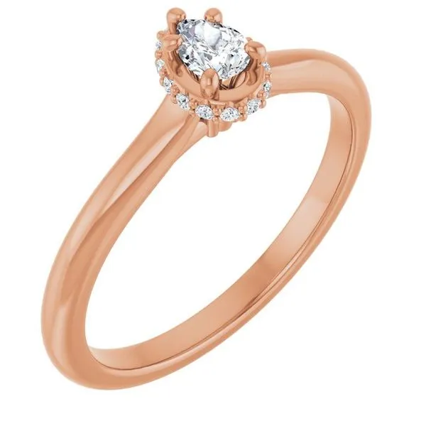 Hidden Halo-Style Engagement Ring J. West Jewelers Round Rock, TX