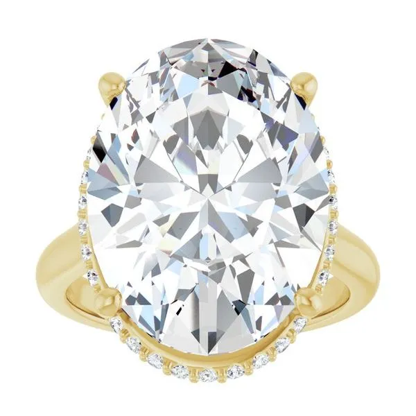 Hidden Halo-Style Engagement Ring Image 3 Don's Jewelry & Design Washington, IA