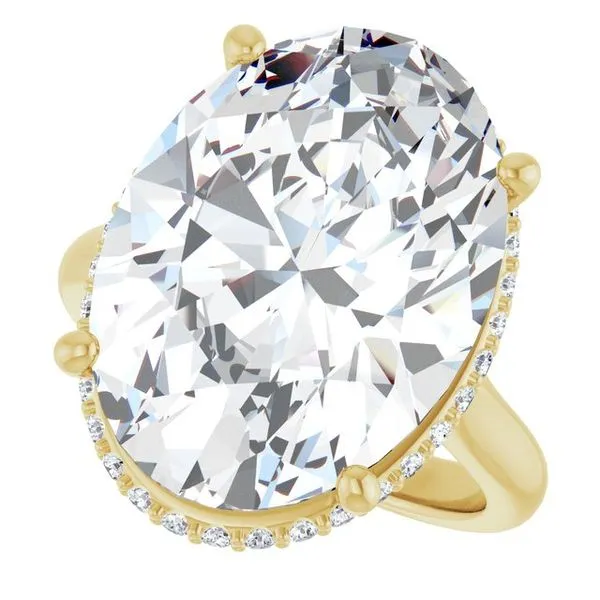 Hidden Halo-Style Engagement Ring Image 5 Futer Bros Jewelers York, PA