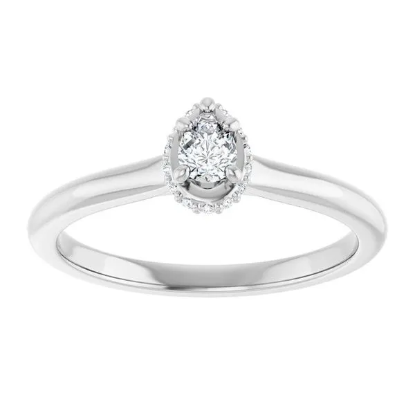 Hidden Halo-Style Engagement Ring Image 3 Austin's Fine Diamonds & Jewelry Lyndhurst, NJ