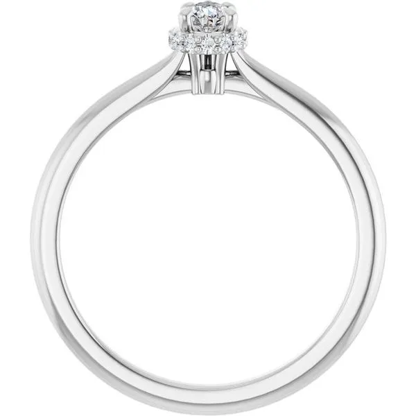 Hidden Halo-Style Engagement Ring Image 2 Don's Jewelry & Design Washington, IA