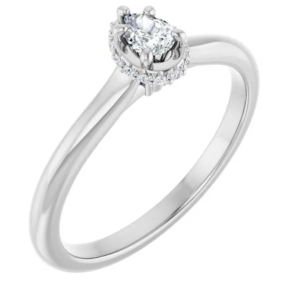 Hidden Halo-Style Engagement Ring Ocean View Jewelers Millville, DE