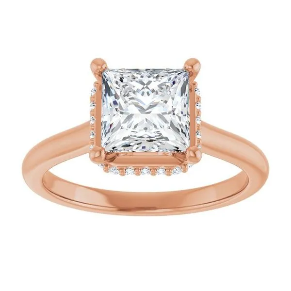 Hidden Halo-Style Engagement Ring Image 3 Paul James Jewelers Angels Camp, CA