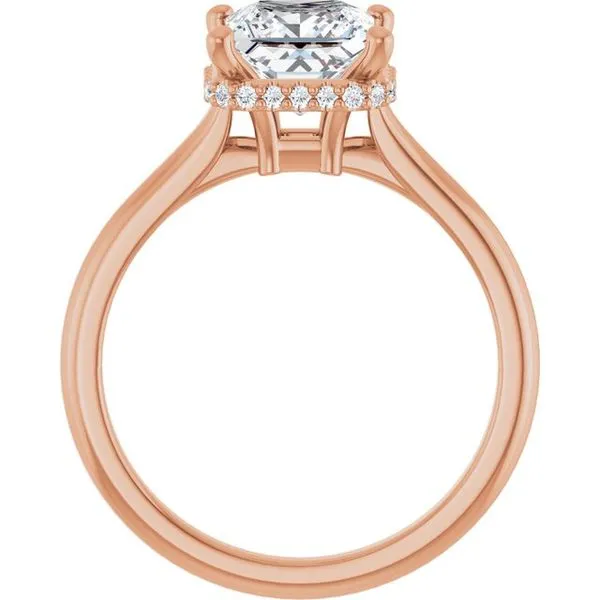 Hidden Halo-Style Engagement Ring Image 2 Vulcan's Forge LLC KANSAS CITY, MO