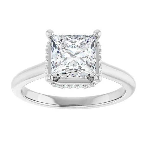 Hidden Halo-Style Engagement Ring Image 3 Natale Jewelers Sewell, NJ