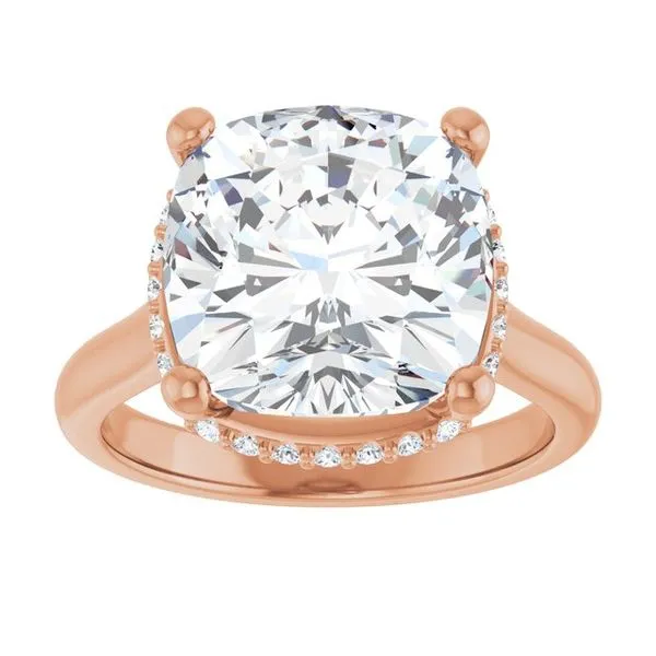 Hidden Halo-Style Engagement Ring Image 3 Futer Bros Jewelers York, PA