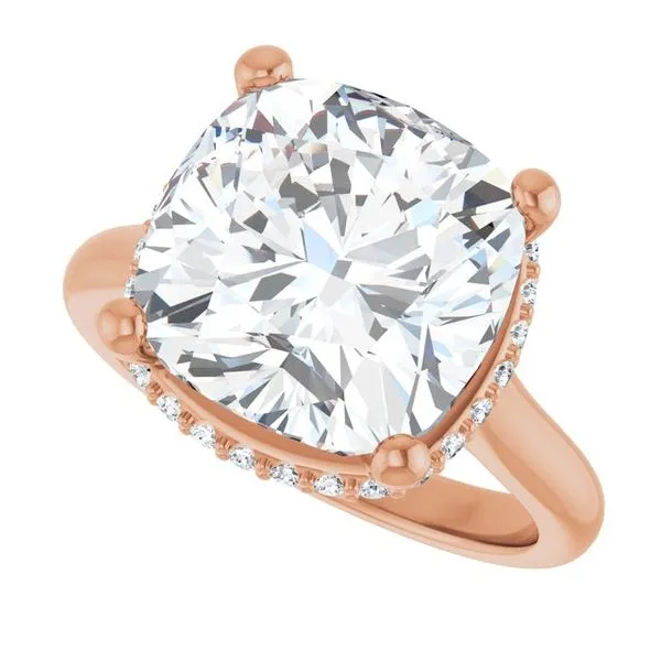 Hidden Halo-Style Engagement Ring Image 5 Don's Jewelry & Design Washington, IA