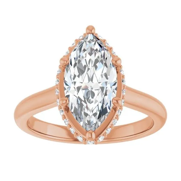 Hidden Halo-Style Engagement Ring Image 3 Vulcan's Forge LLC KANSAS CITY, MO