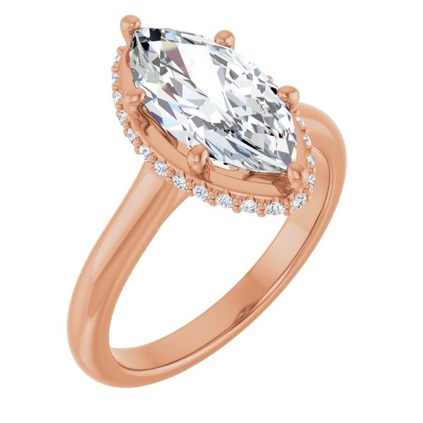 Hidden Halo-Style Engagement Ring