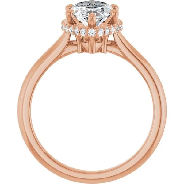 Hidden Halo-Style Engagement Ring Image 2 Don's Jewelry & Design Washington, IA