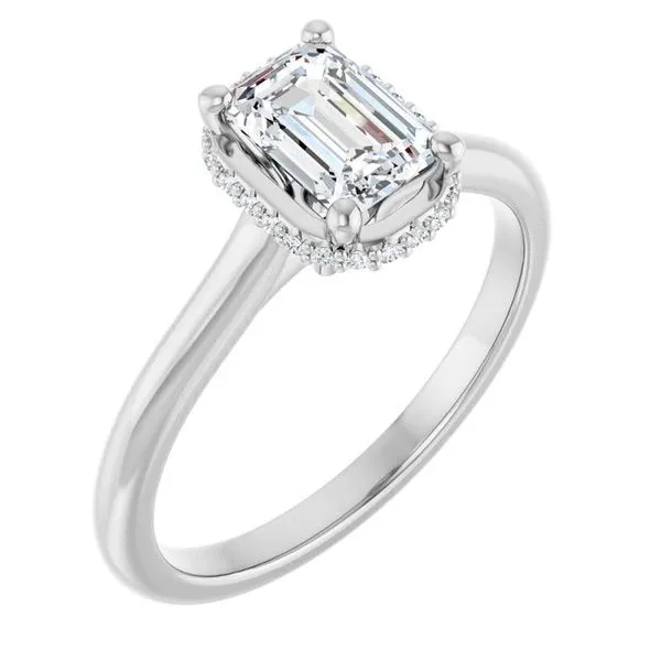 Hidden Halo-Style Engagement Ring Clater Jewelers Louisville, KY