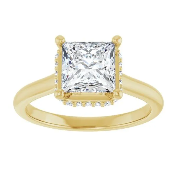 Hidden Halo-Style Engagement Ring Image 3 Raleigh Diamond Fine Jewelry Raleigh, NC