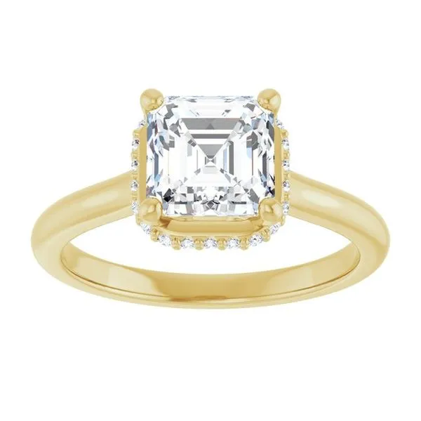 Hidden Halo-Style Engagement Ring Image 3 JF Jones Jewelers Rochester, NY