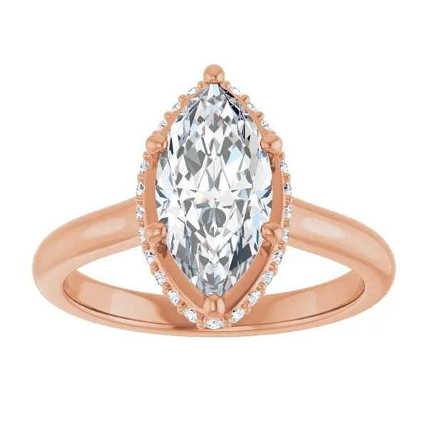 Hidden Halo-Style Engagement Ring Image 3 Don's Jewelry & Design Washington, IA