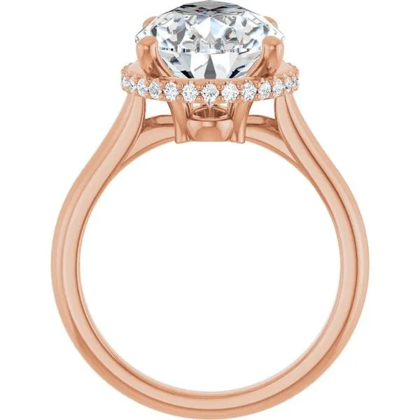 Hidden Halo-Style Engagement Ring Image 2 Ask Design Jewelers Olean, NY