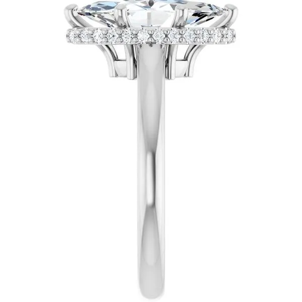 Hidden Halo-Style Engagement Ring Image 4 House of Silva Wooster, OH