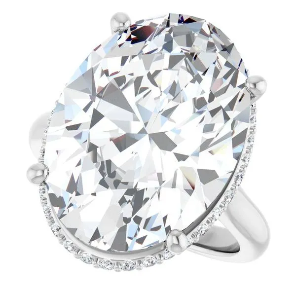 Hidden Halo-Style Engagement Ring Image 5 Ask Design Jewelers Olean, NY
