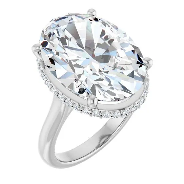 Hidden Halo-Style Engagement Ring Michael Szwed Jewelers Longmeadow, MA