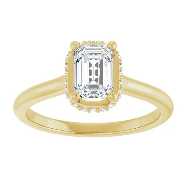 Hidden Halo-Style Engagement Ring Image 3 Banks Jewelers Burnsville, NC