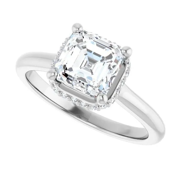 Hidden Halo-Style Engagement Ring Image 5 Futer Bros Jewelers York, PA