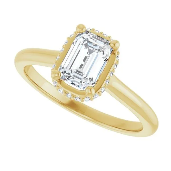 Hidden Halo-Style Engagement Ring Image 5 Ocean View Jewelers Millville, DE