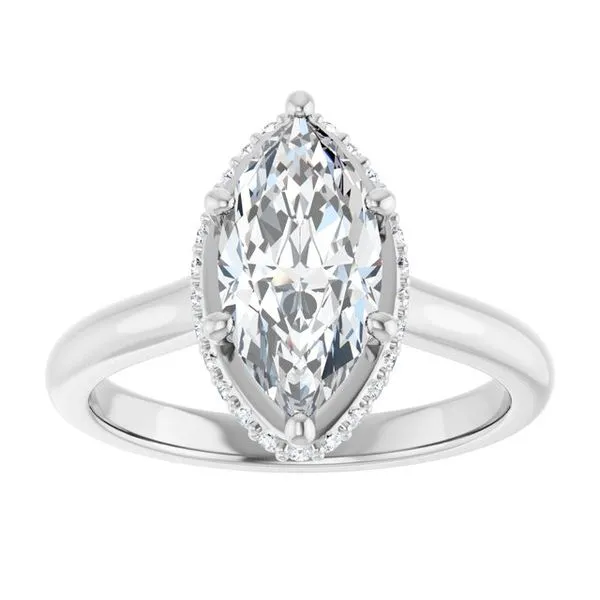 Hidden Halo-Style Engagement Ring Image 3 Raleigh Diamond Fine Jewelry Raleigh, NC