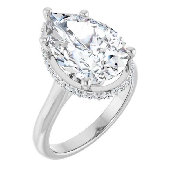 Hidden Halo-Style Engagement Ring