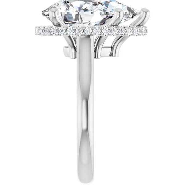 Hidden Halo-Style Engagement Ring Image 4 Don's Jewelry & Design Washington, IA