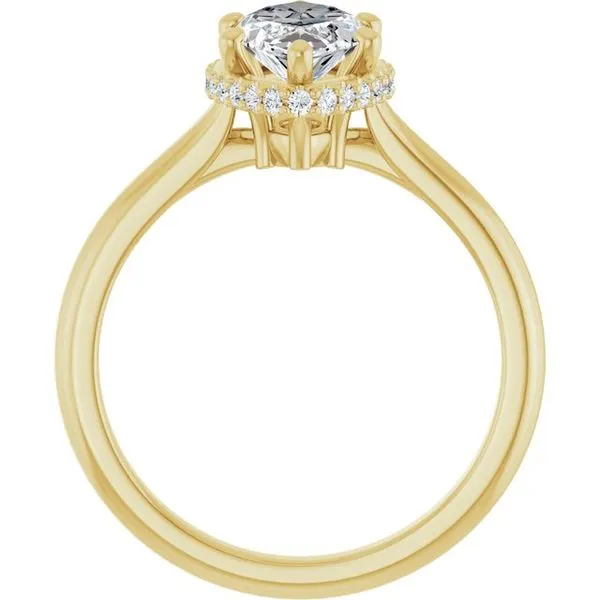 Hidden Halo-Style Engagement Ring Image 2 J. West Jewelers Round Rock, TX