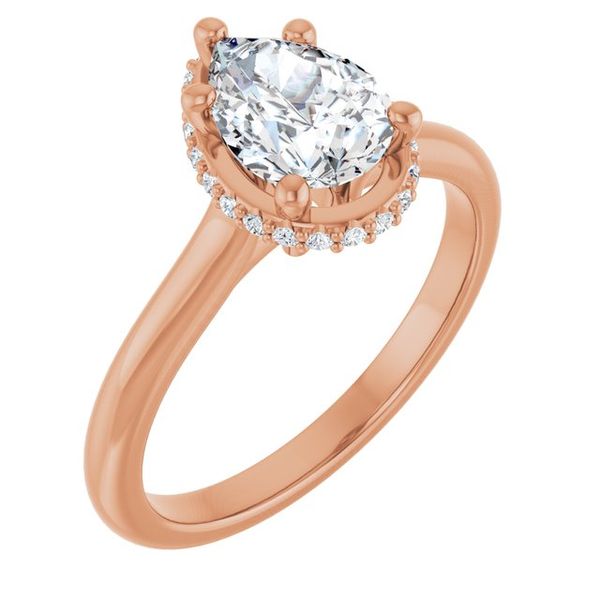 Hidden Halo-Style Engagement Ring