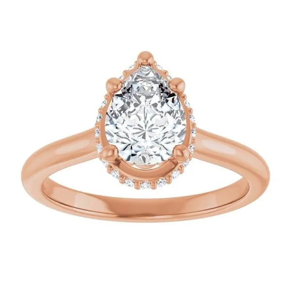 Hidden Halo-Style Engagement Ring Image 3 Futer Bros Jewelers York, PA