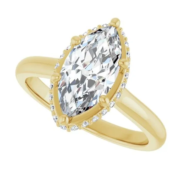 Hidden Halo-Style Engagement Ring Image 5 Clater Jewelers Louisville, KY