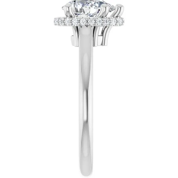 Hidden Halo-Style Engagement Ring Image 4 The Jewelry Source El Segundo, CA