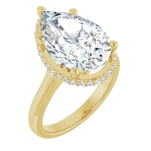 Hidden Halo-Style Engagement Ring Hudson Valley Goldsmith New Paltz, NY