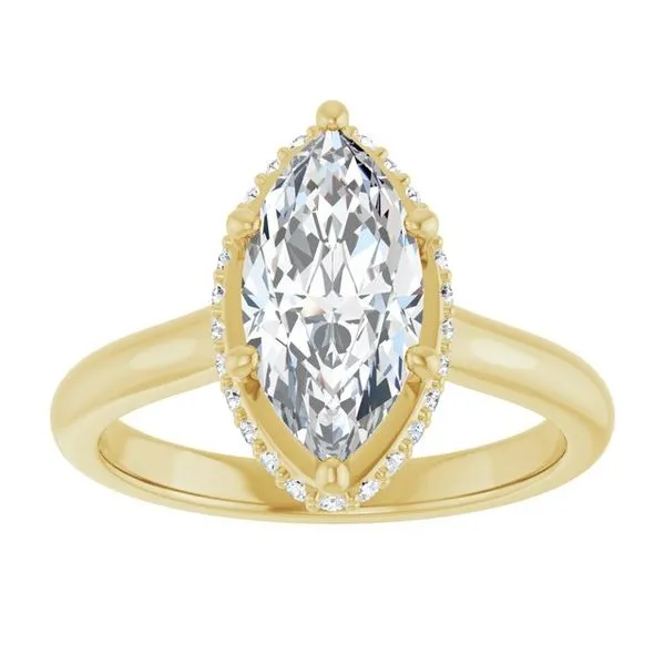 Hidden Halo-Style Engagement Ring Image 3 J. Thomas Jewelers Rochester Hills, MI