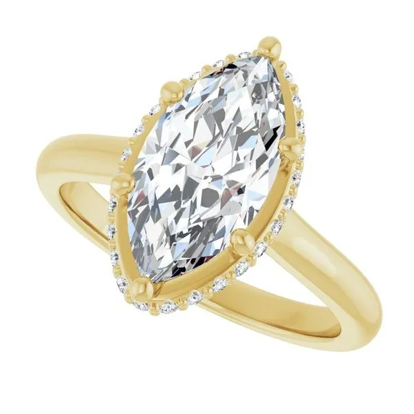 Hidden Halo-Style Engagement Ring Image 5 Ocean View Jewelers Millville, DE