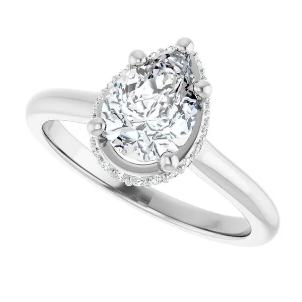 Hidden Halo-Style Engagement Ring Image 5 Ocean View Jewelers Millville, DE