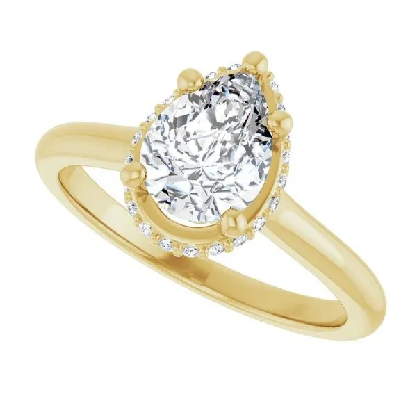 Hidden Halo-Style Engagement Ring Image 5 Futer Bros Jewelers York, PA