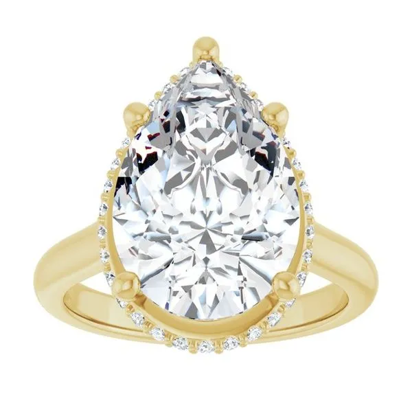 Hidden Halo-Style Engagement Ring Image 3 Don's Jewelry & Design Washington, IA