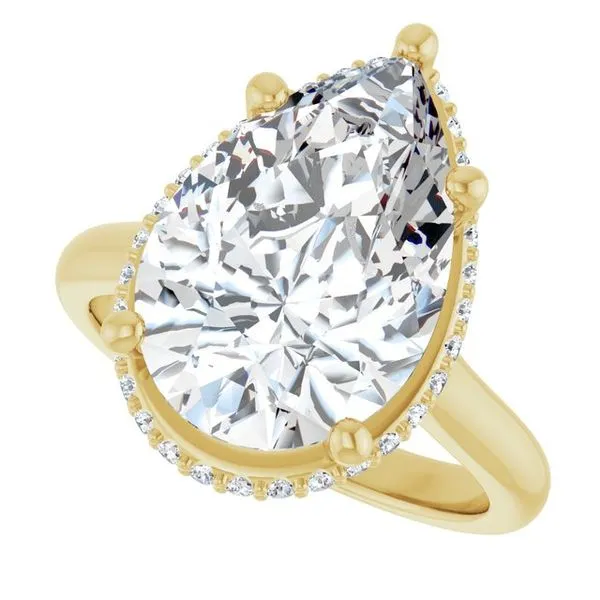 Hidden Halo-Style Engagement Ring Image 5 Vulcan's Forge LLC KANSAS CITY, MO