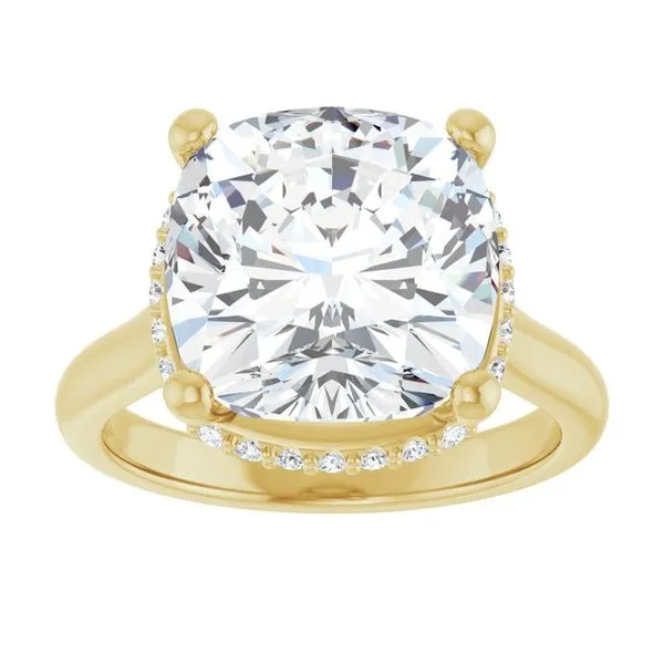 Hidden Halo-Style Engagement Ring Image 3 Ocean View Jewelers Millville, DE