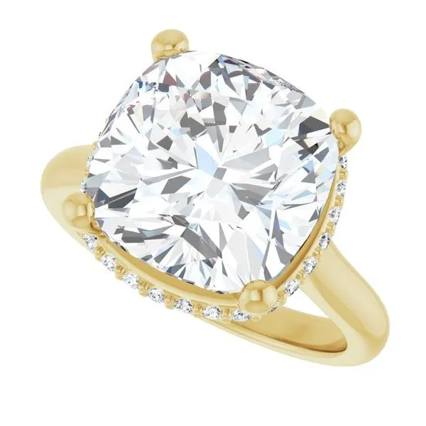 Hidden Halo-Style Engagement Ring Image 5 Vulcan's Forge LLC KANSAS CITY, MO