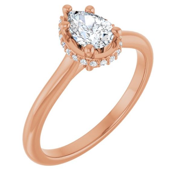 Hidden Halo-Style Engagement Ring