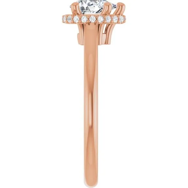 Hidden Halo-Style Engagement Ring Image 4 Don's Jewelry & Design Washington, IA