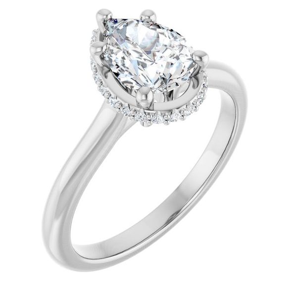 Hidden Halo-Style Engagement Ring