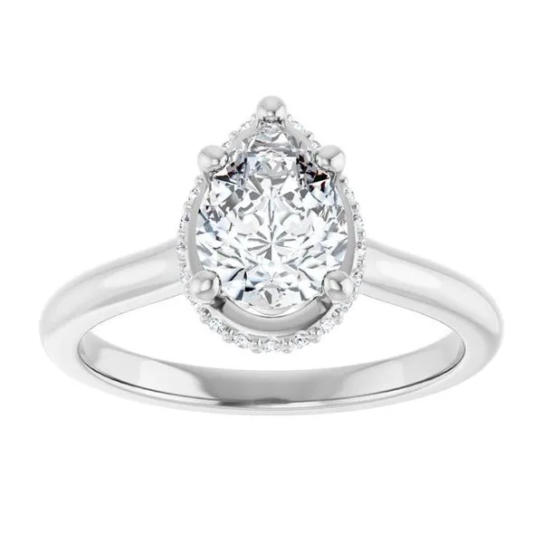 Hidden Halo-Style Engagement Ring Image 3 Futer Bros Jewelers York, PA