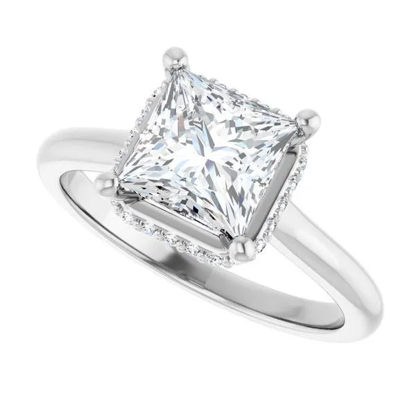 Hidden Halo-Style Engagement Ring Image 5 J. Thomas Jewelers Rochester Hills, MI