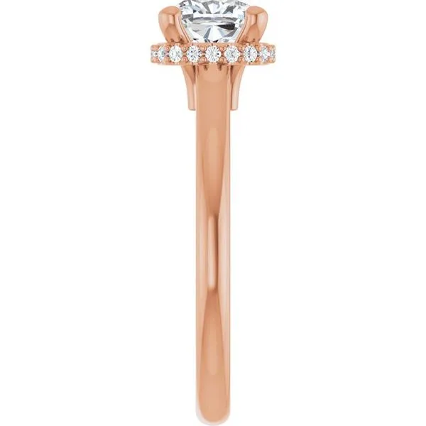 Hidden Halo-Style Engagement Ring Image 4 Don's Jewelry & Design Washington, IA