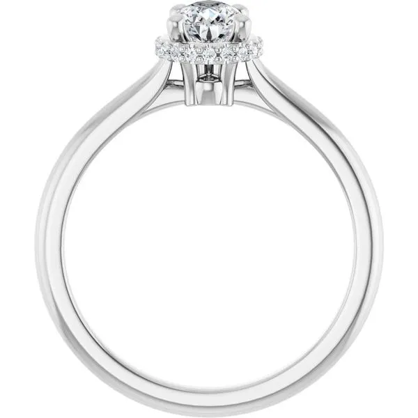 Hidden Halo-Style Engagement Ring Image 2 Don's Jewelry & Design Washington, IA