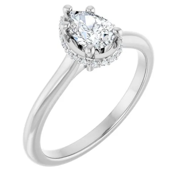 Hidden Halo-Style Engagement Ring